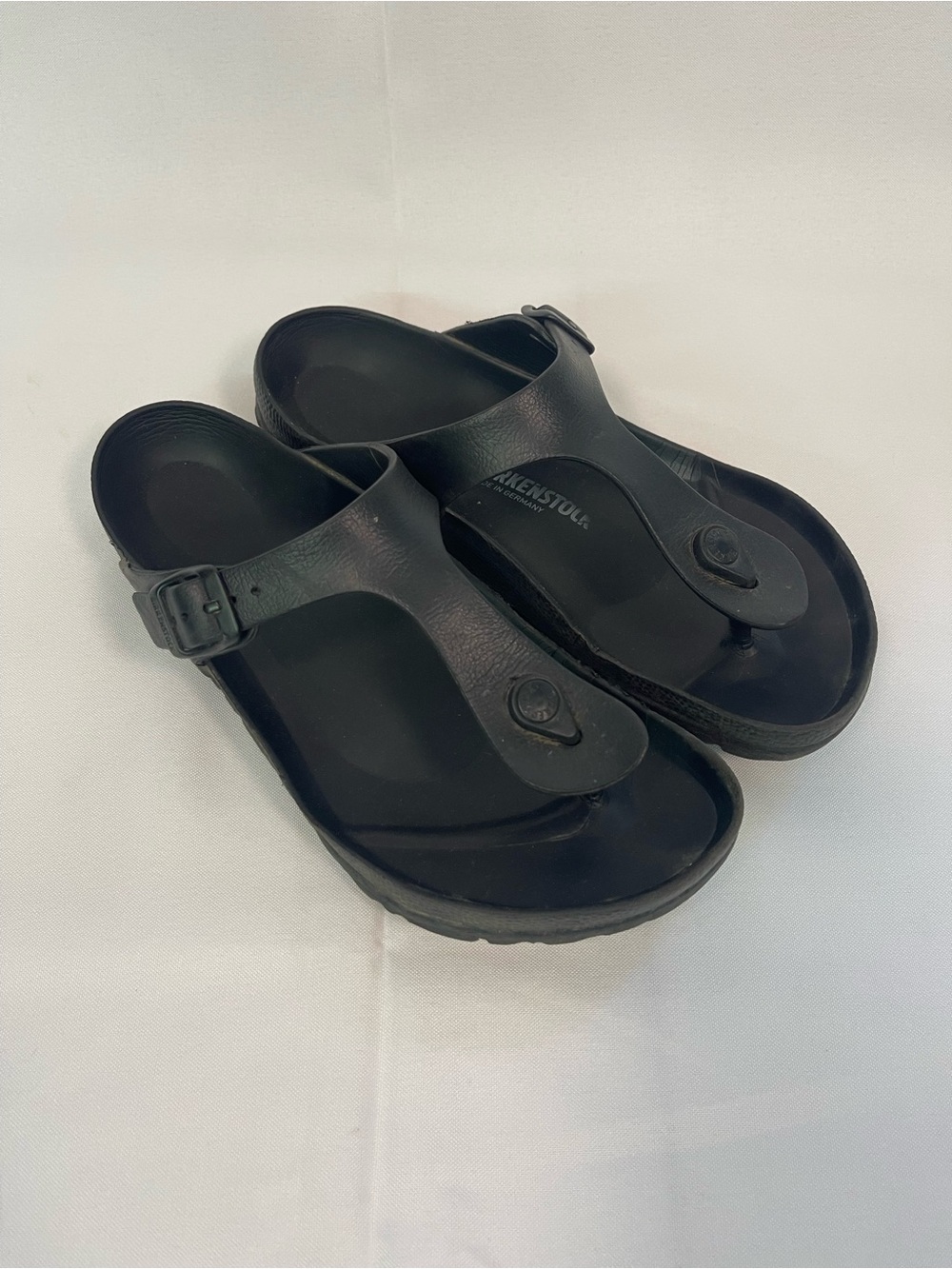 Birkenstock Black EVA Thong Sandals 39